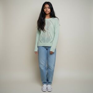 dELiA*s Blue Knit Women's Sweater